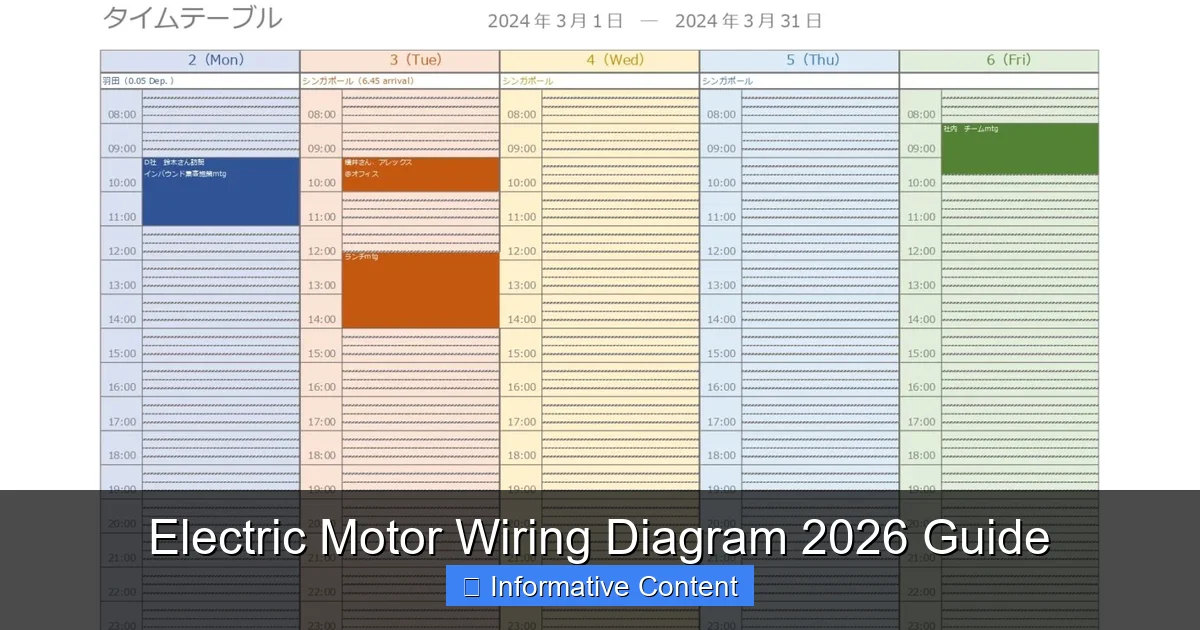 Electric Motor Wiring Diagram 2026 Guide