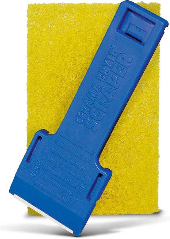 Cerama Bryte Scraper & Pad Kit for Glass-Ceramic Cooktops, 2-Piece Sto