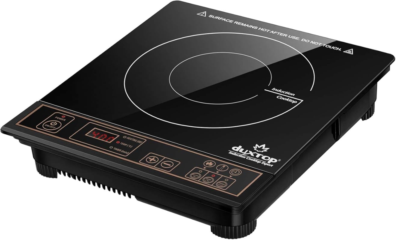 Duxtop 1800W Portable Induction Cooktop Countertop Burner with Precise