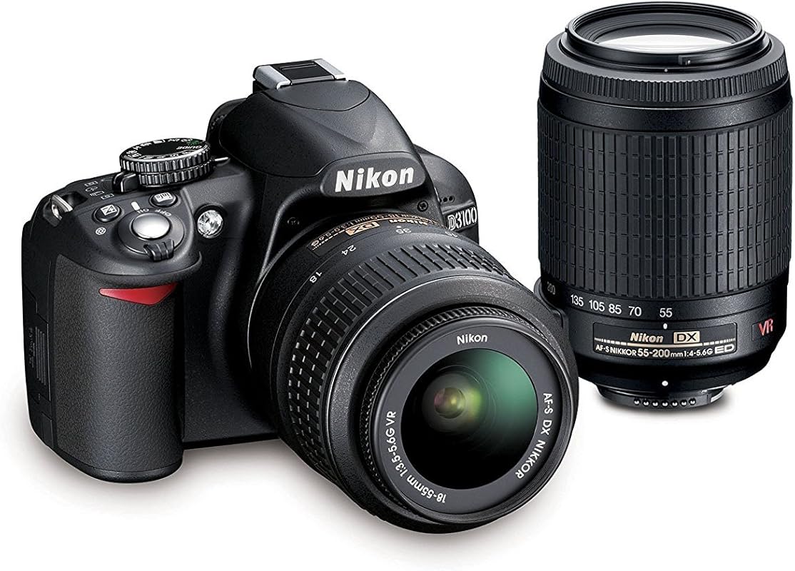 Nikon D3200 24.2MP DSLR Camera with 18-55mm & 55-200mm VR Lenses