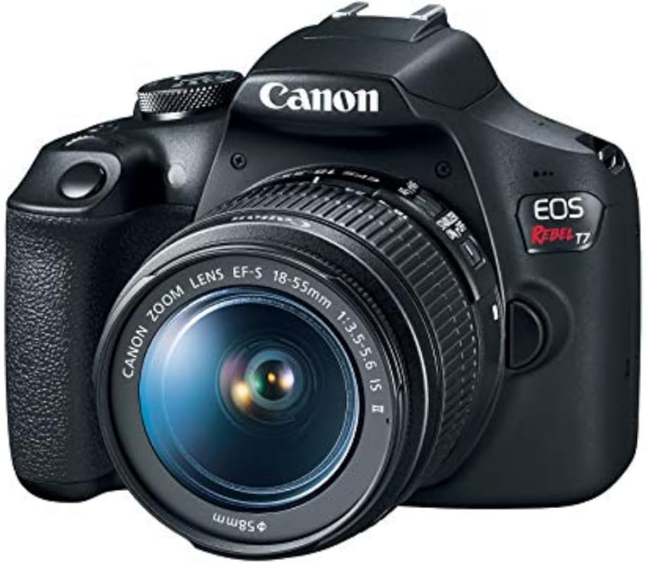 Canon EOS Rebel T7 DSLR with 18-55mm Lens, 24.1MP, Full HD, Wi-Fi for Beginners
