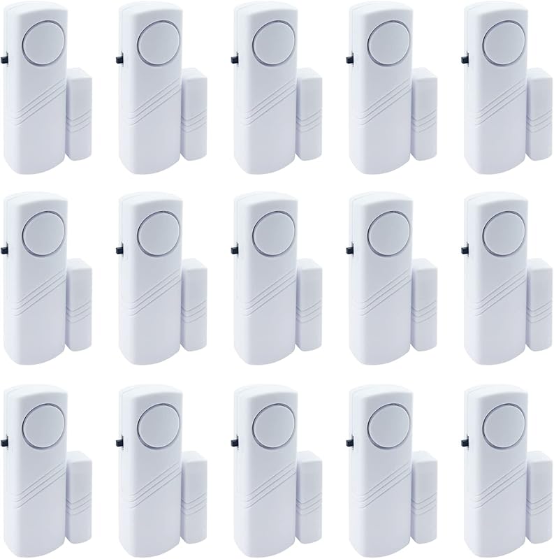 90dB Door and Window Alarm 15-Pack for Home Security, Kids Safety, and Pool Protection