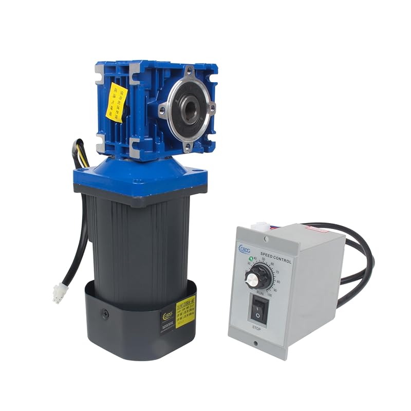 110V 120W Worm Gear Motor 1600RPM High Torque with Speed Governor