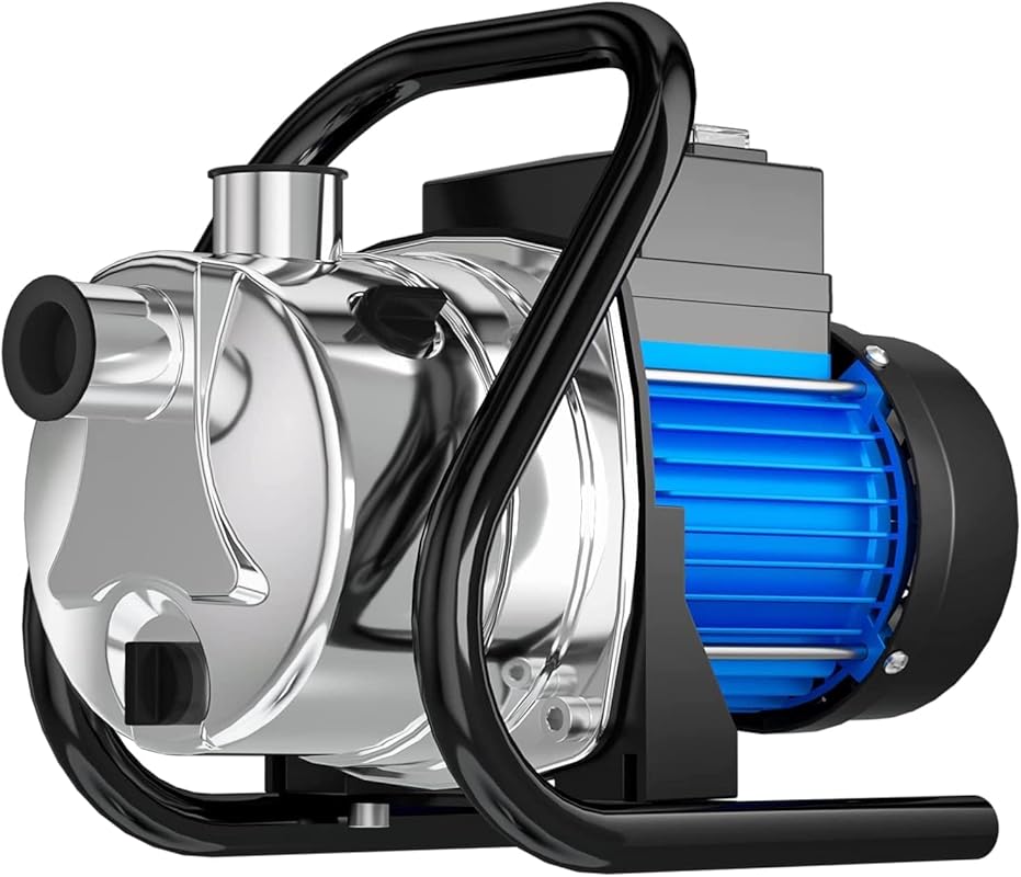 1.6HP Electric Shallow Well Pump with 1800 GPH for Pool Draining and L