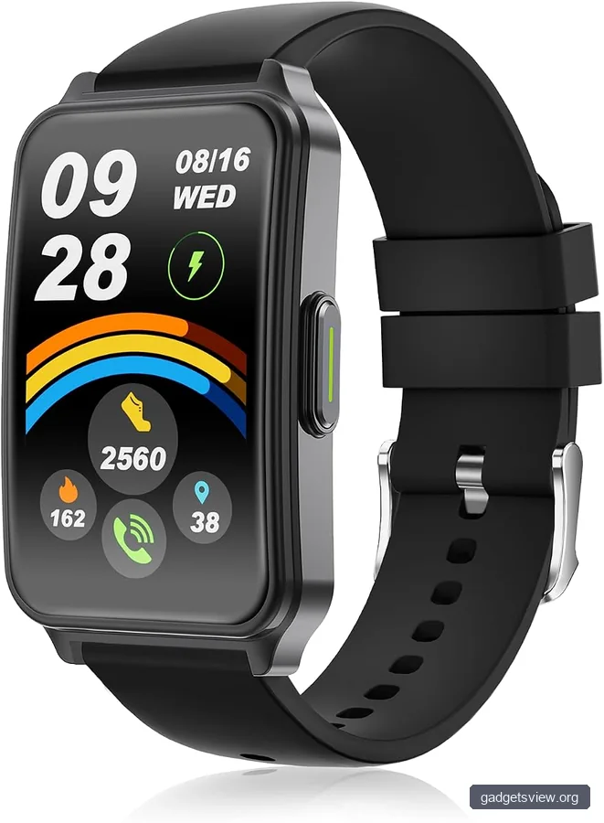 Fitness Tracker (Answer/Make Call),Smart Watch 24/7 Heart Rate Spo2 Blood Oxygen Monitor Sleep Tracker, 120 Sports Modes Pedometer Calorie Step Tracker, Waterproof Activity Tracker for Women Men Black