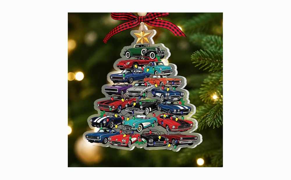 TRAMIN Classic Car Christmas Ornament