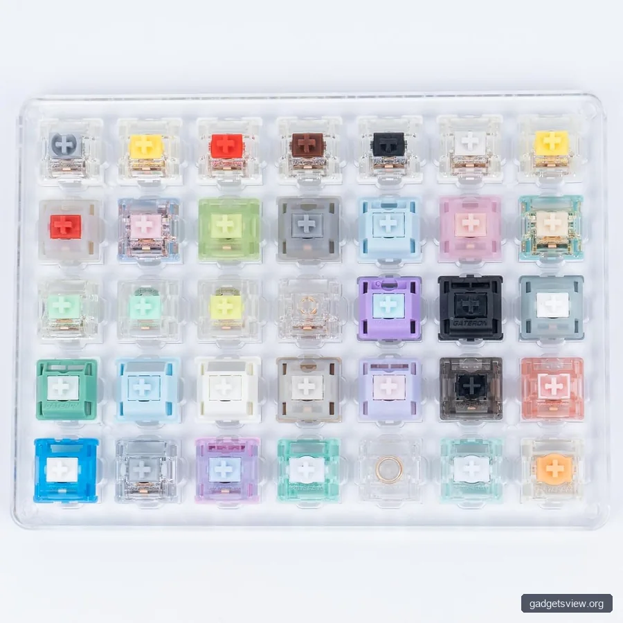 GATERON Mechanical Magnetic Keyboard Switches Tester for Keyboard(35PCS)