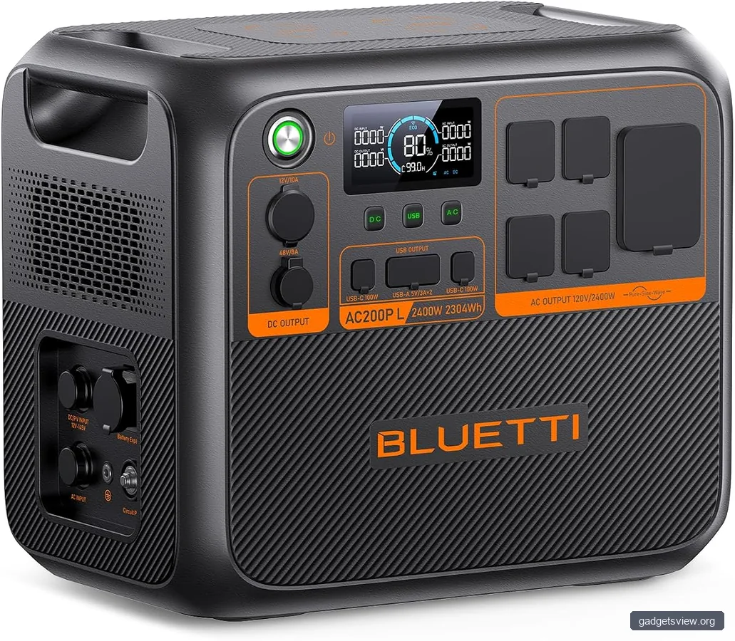 BLUETTI AC200PL Portable Power Station 2304Wh 2400W LiFePO4 Solar Generator