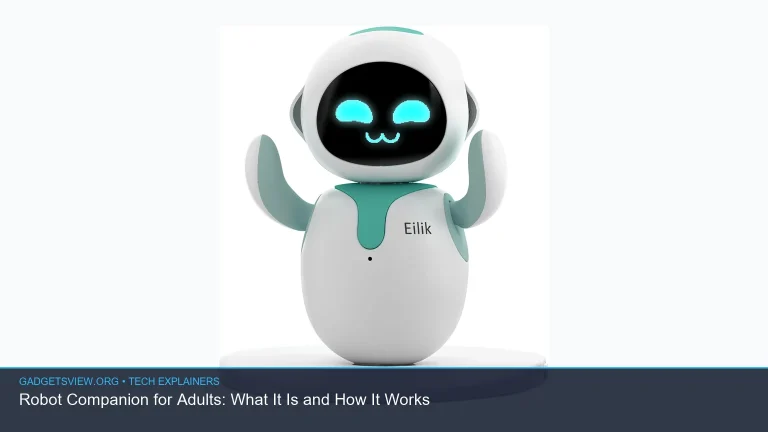 Robot Companion for Adults: What It Is and How It Works